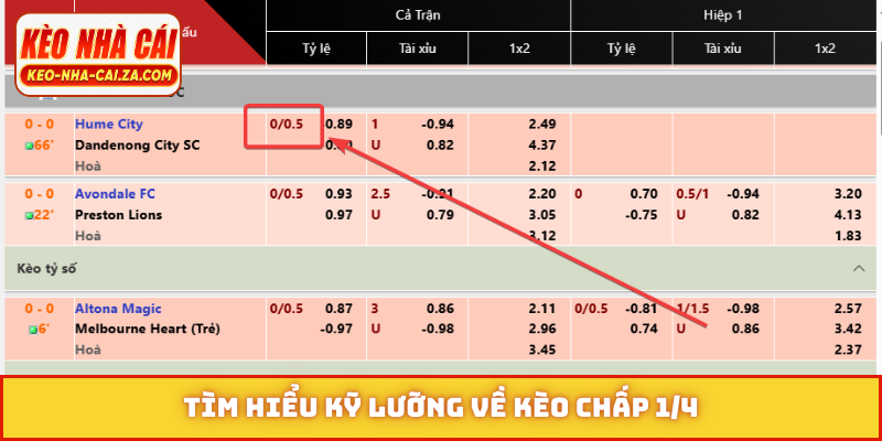Tìm hiểu kỹ lưỡng về kèo chấp 1/4