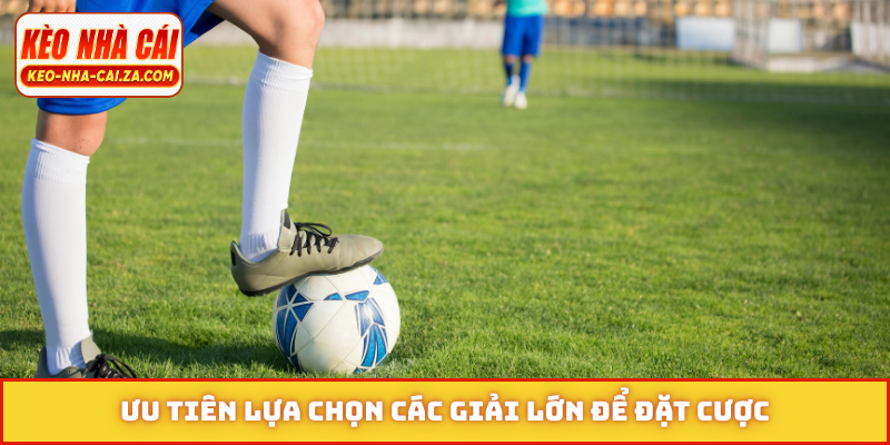Ưu tiên lựa chọn các giải lớn để đặt cược
